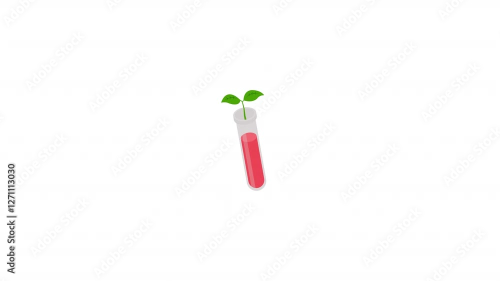 Bio Plant isometric icon alpha video