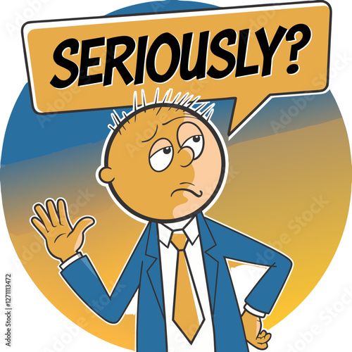 "Seriously?" disbelief and reaction icon