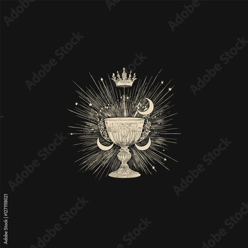 holy grail design vector template illustration