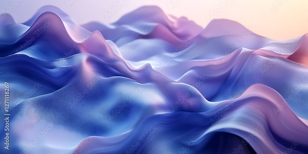 Fototapeta premium Abstract Flowing Fabric Gradient