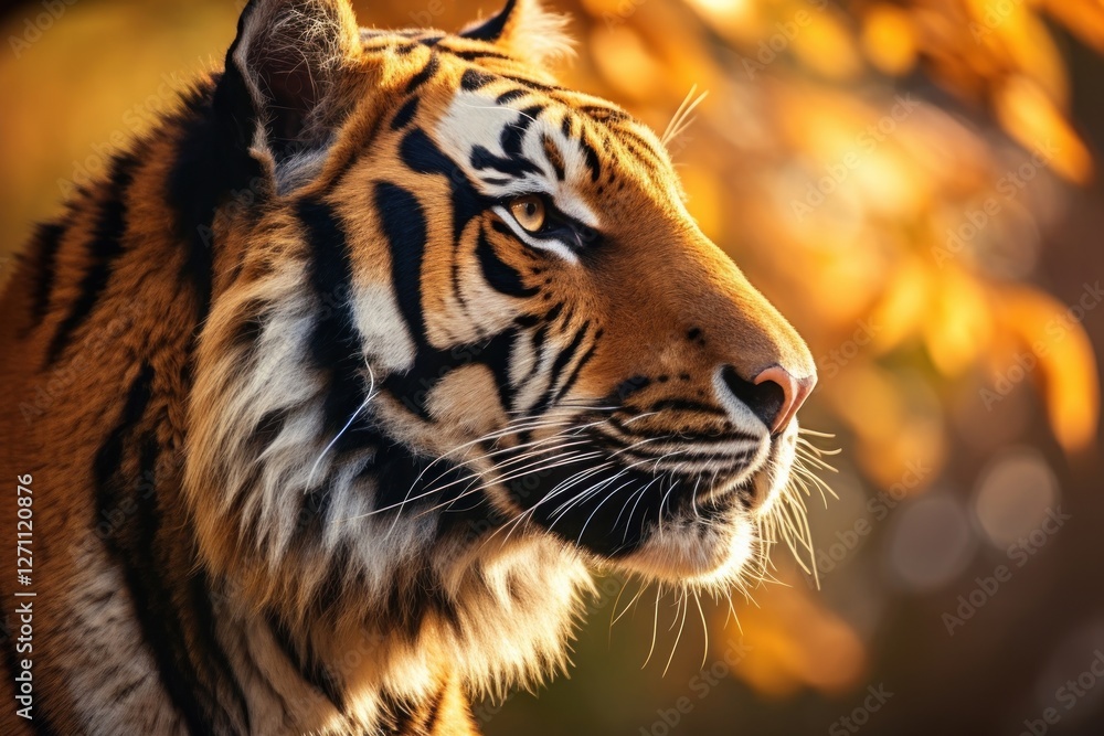 Obraz premium Tiger face wildlife animal mammal.