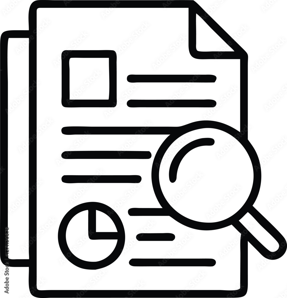 Audit document line icon Audit document line icon