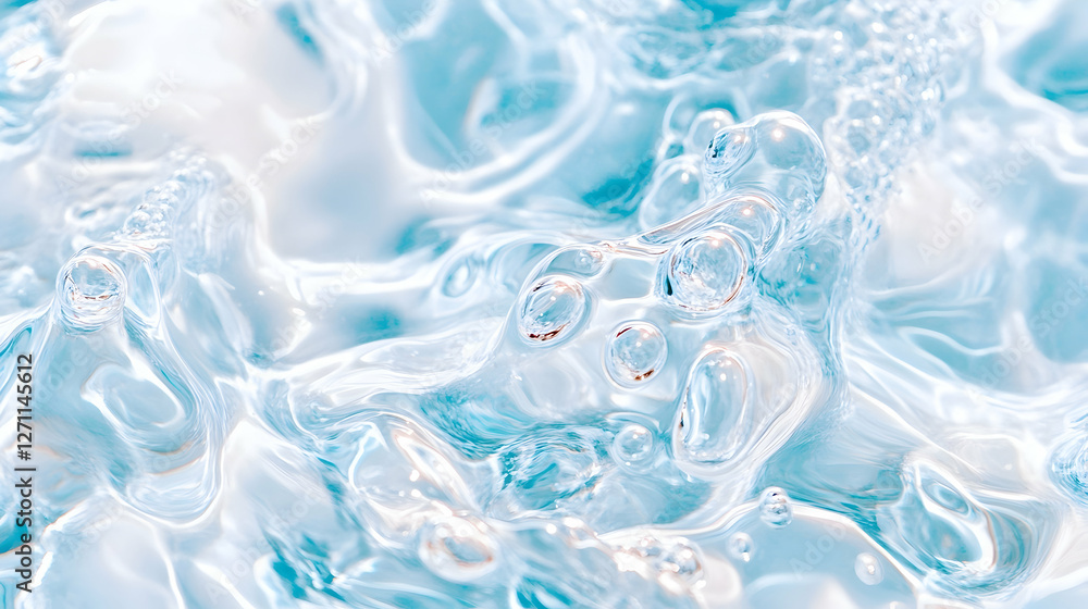 Abstract blue water texture with swirls and bubbles for backgrounds Abstract blue water texture with swirls and bubbles for backgrounds