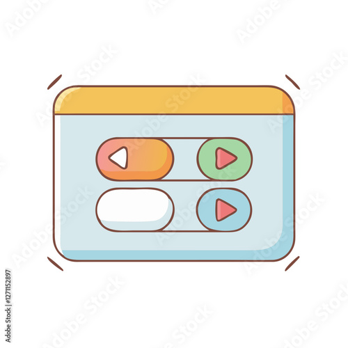 slider icon, slider vector illustration-simple illustration of slider, perfect for slider logos and icons