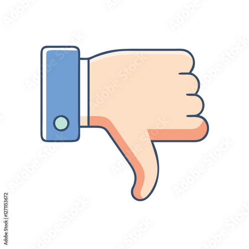 Wallpaper Mural thumbs down icon, thumbs down vector illustration-simple illustration of thumbs down, perfect for thumbs down logos and icons Torontodigital.ca