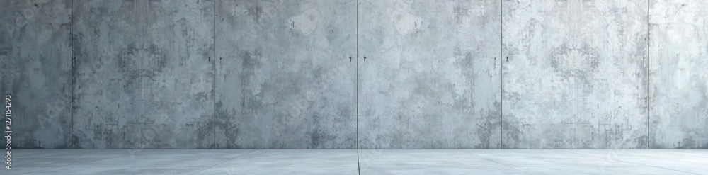 High grey concrete wall with a sense of isolation, isolated, grey High grey concrete wall with a sense of isolation, isolated, grey