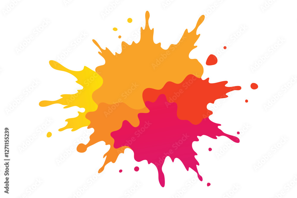 paint splashes isolated on white background paint splashes isolated on white background