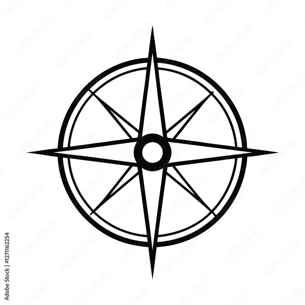 compass on a white background compass on a white background