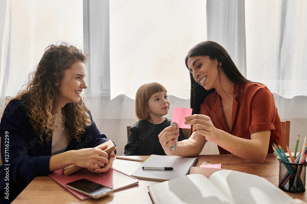 Creating memories in a modern apartment with a loving LGBTQ family Creating memories in a modern apartment with a loving LGBTQ family
