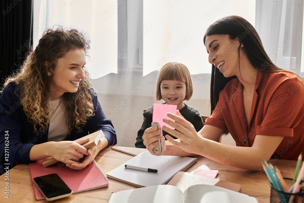 Celebrating love and connection in a cozy modern apartment with a cheerful family Celebrating love and connection in a cozy modern apartment with a cheerful family