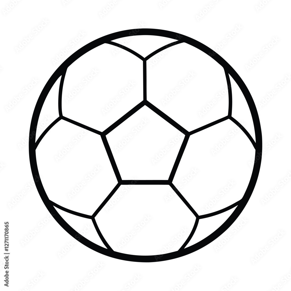 Fototapeta premium soccer ball on white background
