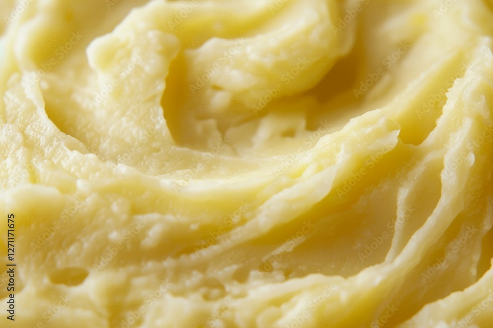 Photo of Yellow potato puree texture. Image illustrated food for advertisement Photo of Yellow potato puree texture. Image illustrated food for advertisement