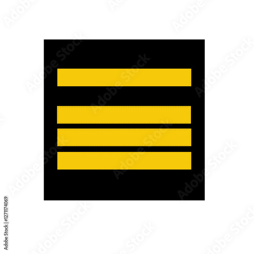 Galon de l'armée de terre française: Surveillant pénitentiaire - Corps de Commandement - Commandant pénitentiaire