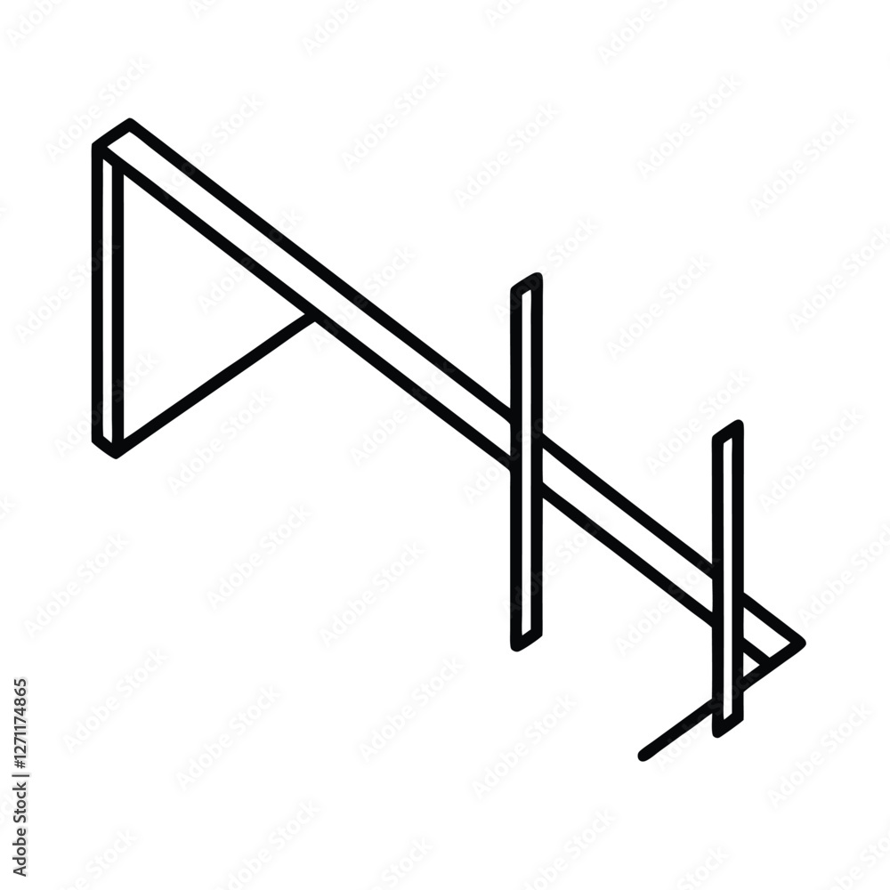 a swing on a white background a swing on a white background