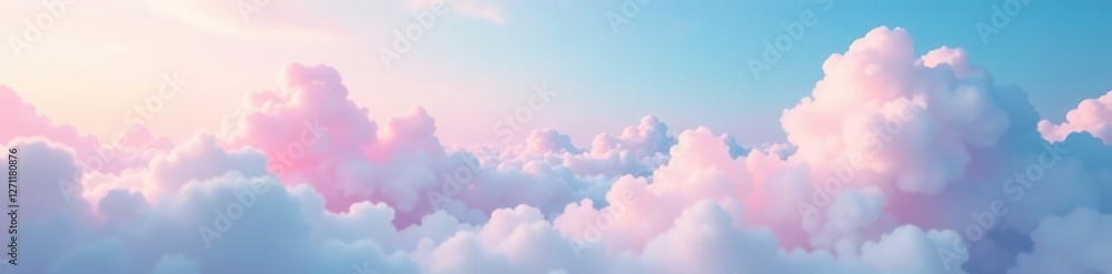 Pastel clouds with a subtle gradient effect in blue and pink hues, pink, peaceful Pastel clouds with a subtle gradient effect in blue and pink hues, pink, peaceful