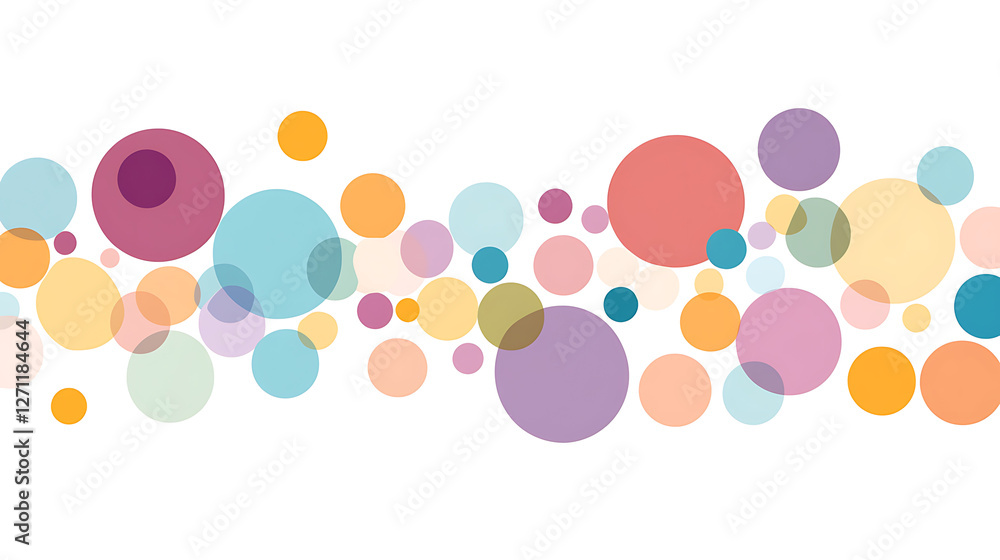 Celebration Background with Colorful Circle Overlap Design for Festive and Modern Decoration