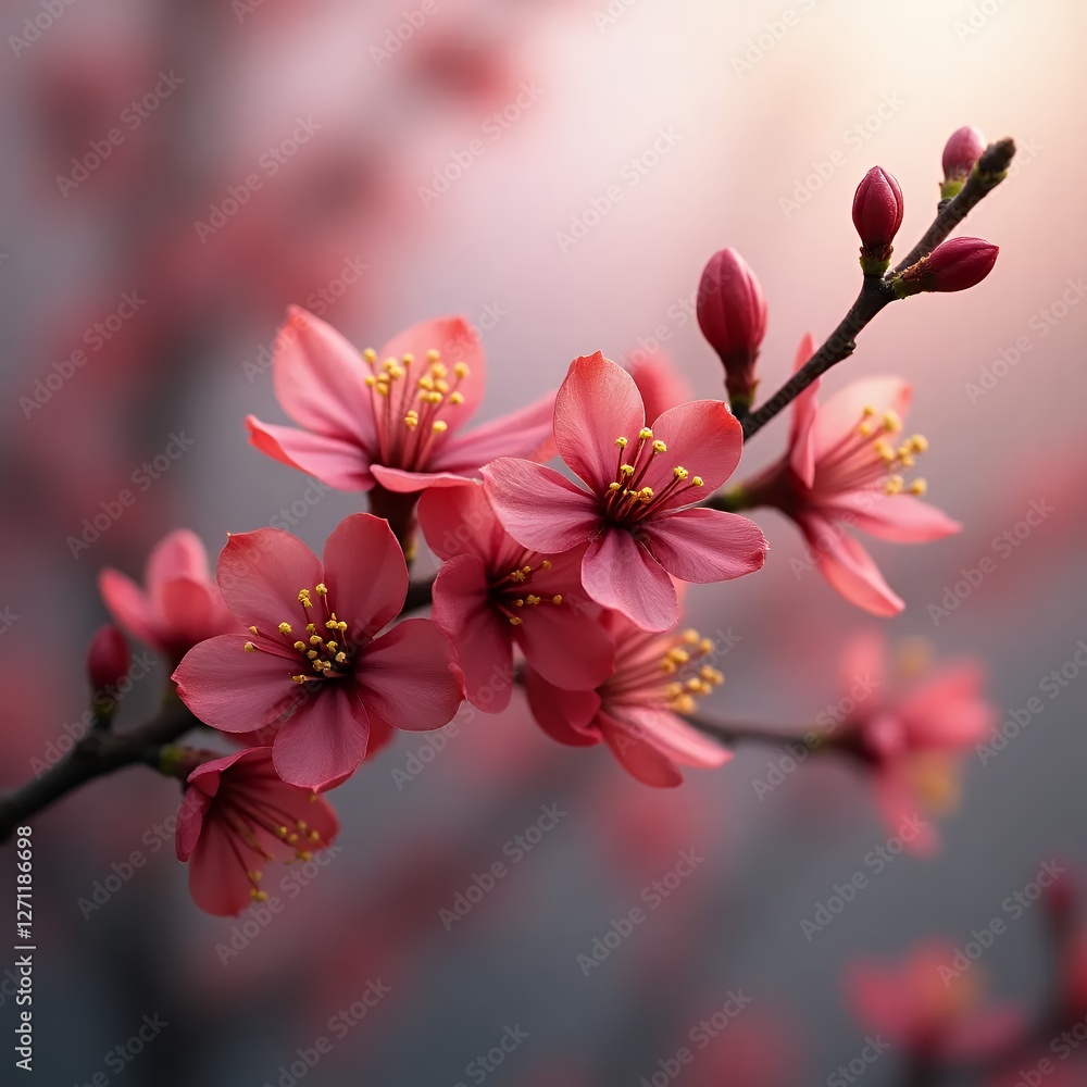 Obraz premium Radiant Cherry Blossoms