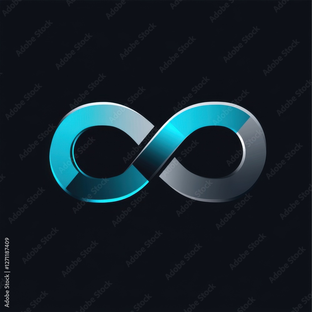 Modern interlocking chain link logo, vector-style, gunmetal gray and electric blue, corporate branding and strength Modern interlocking chain link logo, vector-style, gunmetal gray and electric blue, corporate branding and strength