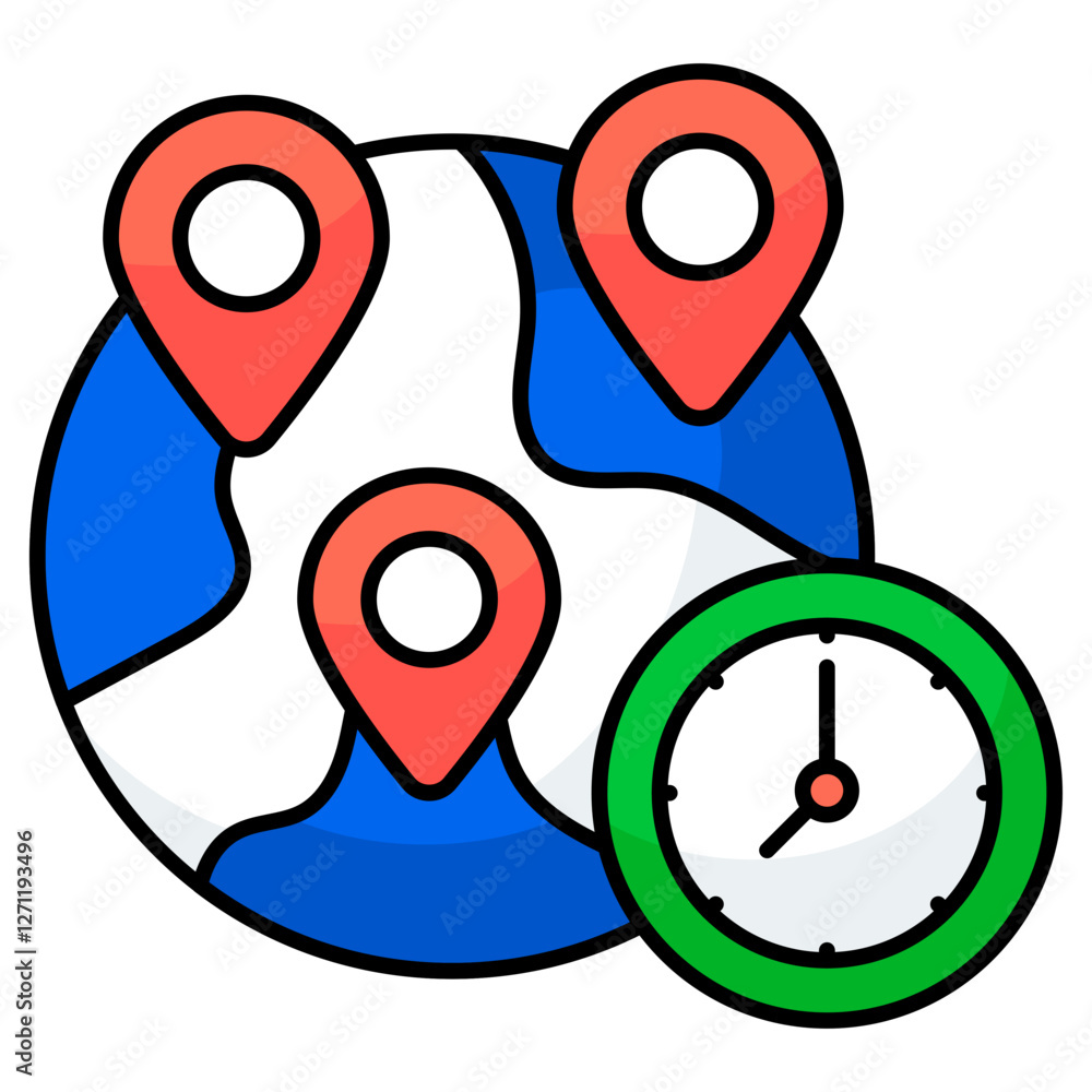 Perfect design icon of global location Perfect design icon of global location
