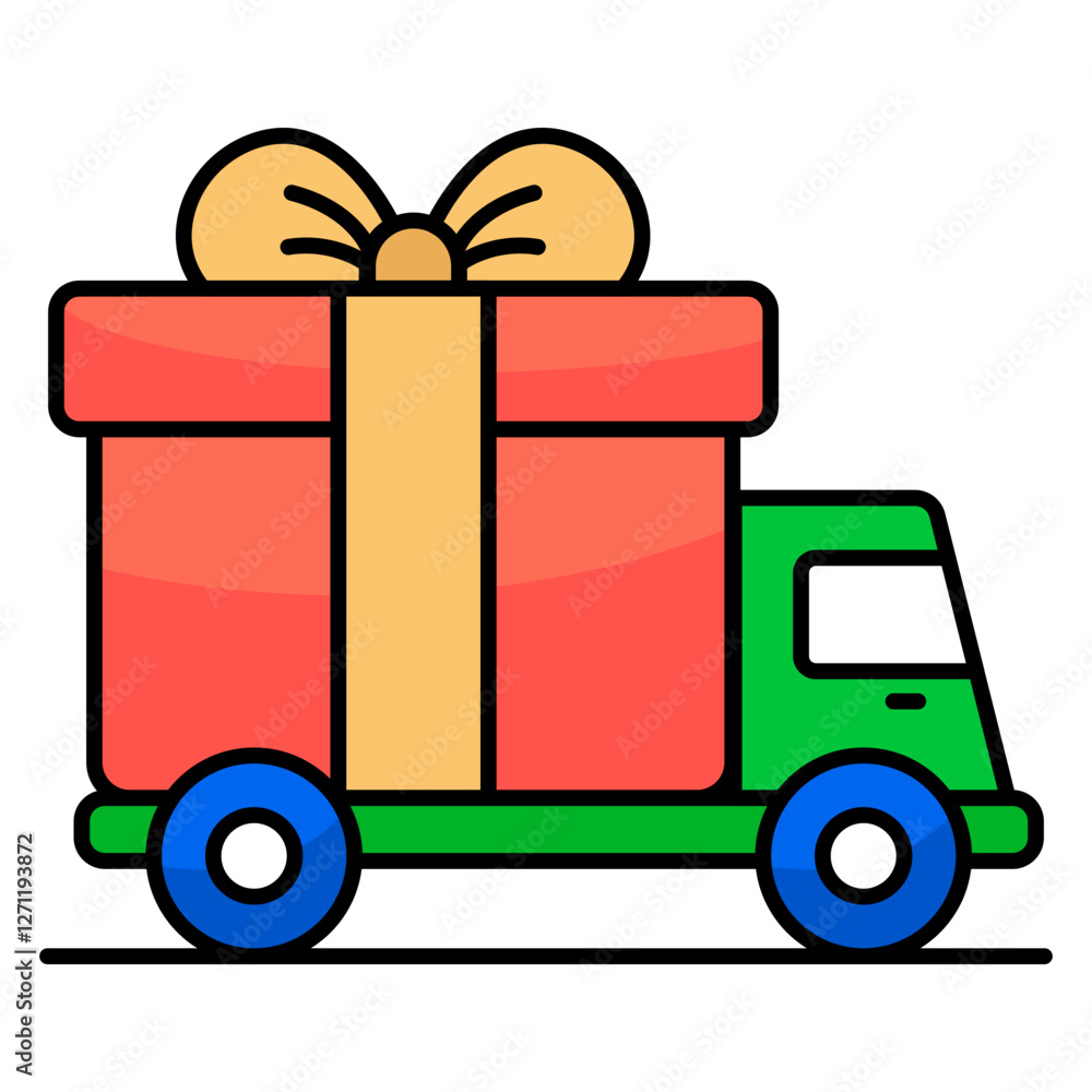 Perfect design icon of gift delivery Perfect design icon of gift delivery