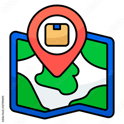 Modern design icon of parcel tracking