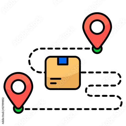 Modern design icon of parcel tracking