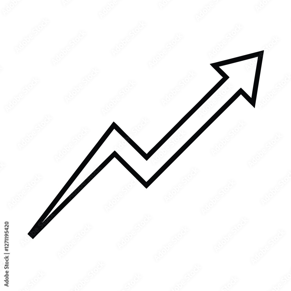 business graph with arrow business graph with arrow