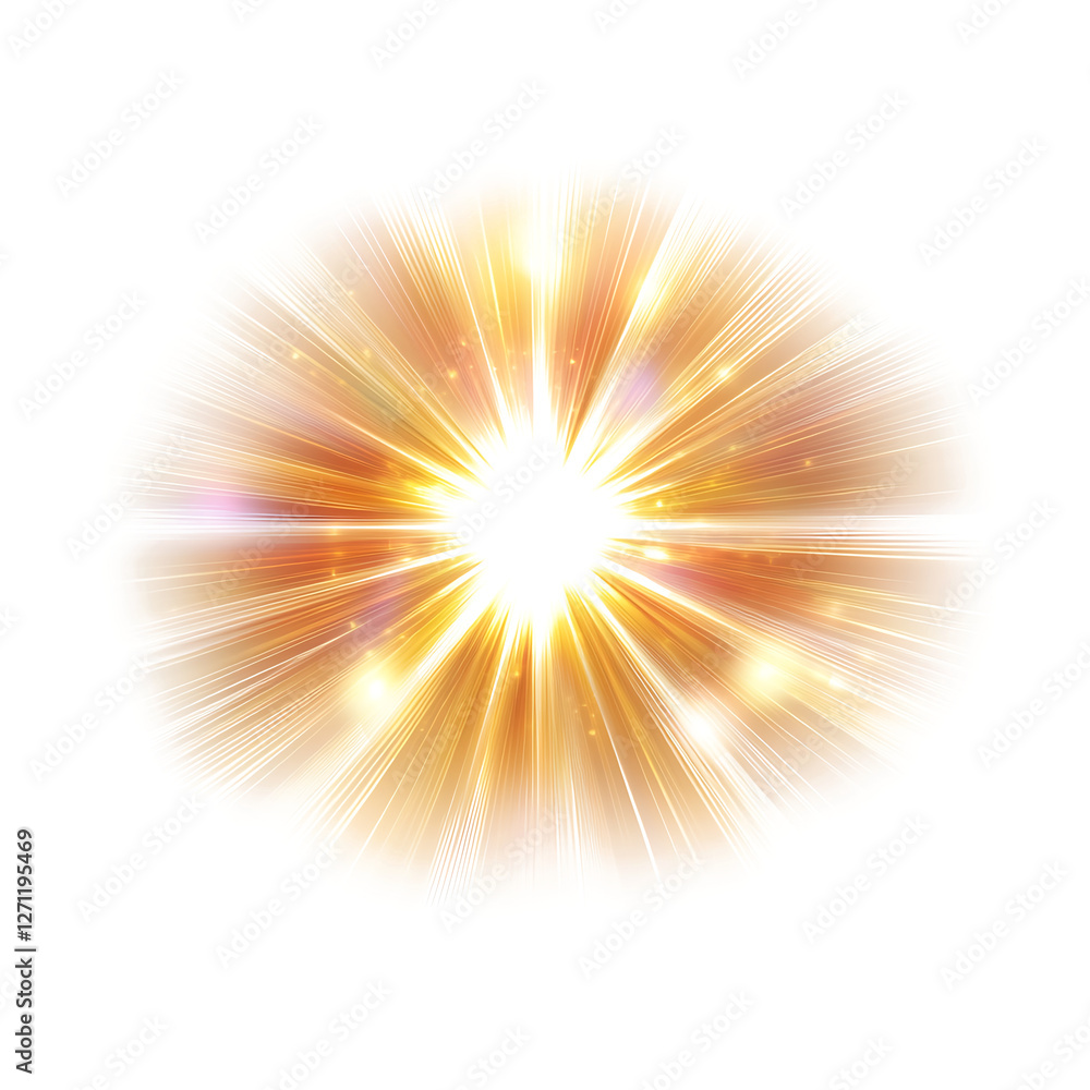 Obraz premium Vector transparent sunlight special lens flare ligh white and transparent background