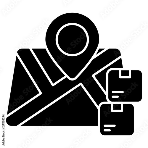 Modern design icon of parcel tracking