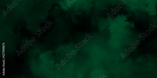 abstract cloud and vapor texture background. Black and Green smoke aquarelle smudge illustration smooth grungy smokey light green colors ink glow. green color powder explosion
