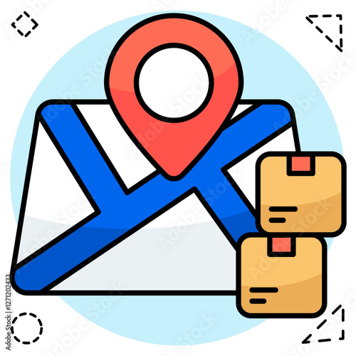 Modern design icon of parcel tracking