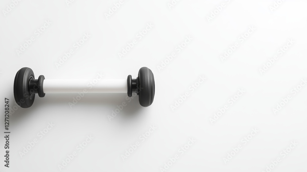 Ab Roller on a White Background with Minimalistic Design and Space for Customization Ab Roller on a White Background with Minimalistic Design and Space for Customization