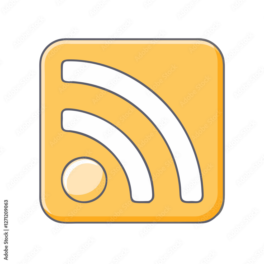 rss feed icon, rss feed vector illustration-simple illustration of rss feed, perfect for rss feed logos and icons rss feed icon, rss feed vector illustration-simple illustration of rss feed, perfect for rss feed logos and icons