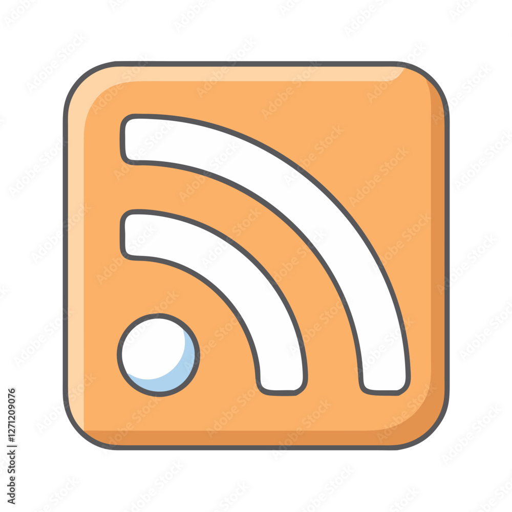 rss feed icon, rss feed vector illustration-simple illustration of rss feed, perfect for rss feed logos and icons rss feed icon, rss feed vector illustration-simple illustration of rss feed, perfect for rss feed logos and icons