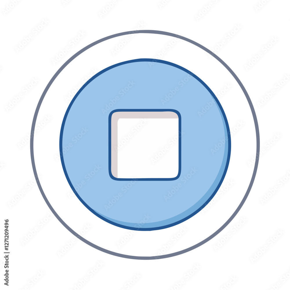 stop button icon, stop button vector illustration-simple illustration of stop button, perfect for stop button logos and icons stop button icon, stop button vector illustration-simple illustration of stop button, perfect for stop button logos and icons