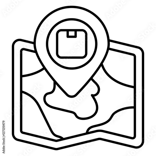 Modern design icon of parcel tracking