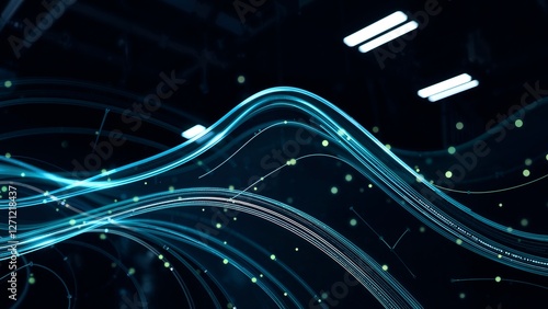 Technology banner for advertising, IT industry