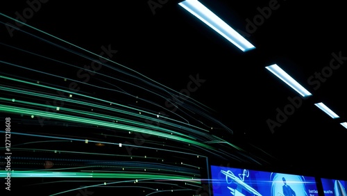 Technology banner for advertising, IT industry