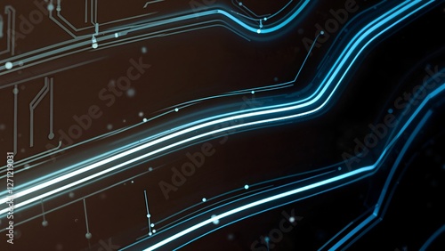 Technology banner for advertising, IT industry