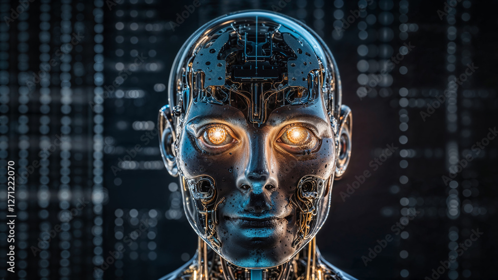 A futuristic representation of artificial intelligence A futuristic representation of artificial intelligence
