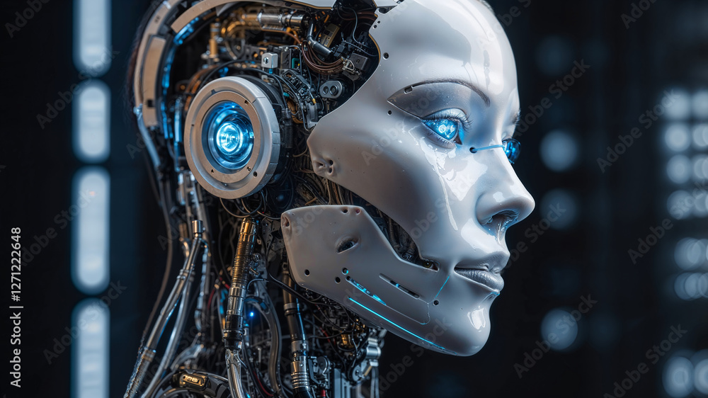 Fototapeta premium A futuristic representation of artificial intelligence