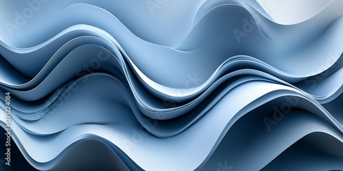 Abstract Blue Waves photo