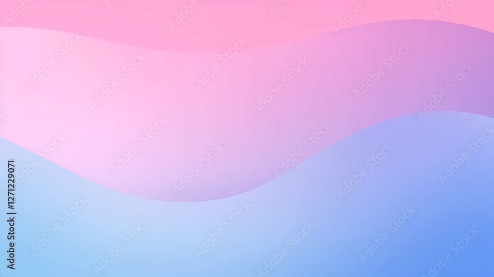 Soft Pastel Waves Background with Gradient in Pink and Blue Tones Soft Pastel Waves Background with Gradient in Pink and Blue Tones