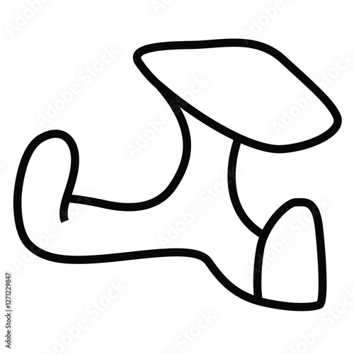Cute cartoon hand drawn vector repair cobblers anvil tool coloring page.