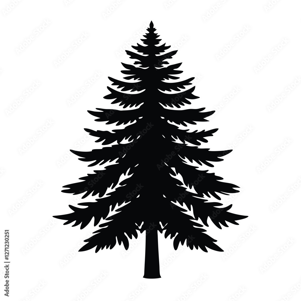 Pine Tree Vector Illustration Pine Tree Vector Illustration