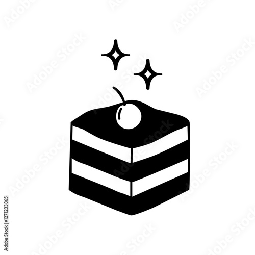 silhouette bakery cake