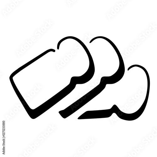 bread logo silhouette