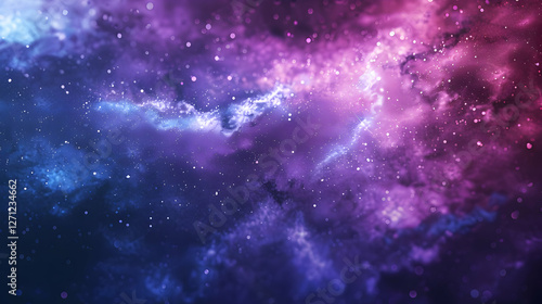 Wallpaper Mural Vibrant cosmic nebula with swirling colors of purple, blue, and pink, suggesting deep space Torontodigital.ca