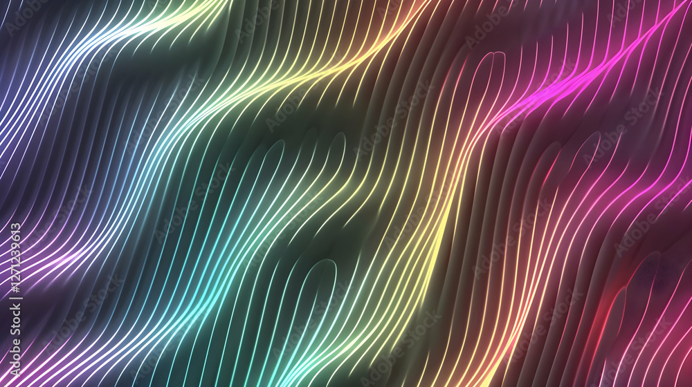 Colorful abstract wavy lines creating a vibrant background with a smooth gradient effect Colorful abstract wavy lines creating a vibrant background with a smooth gradient effect