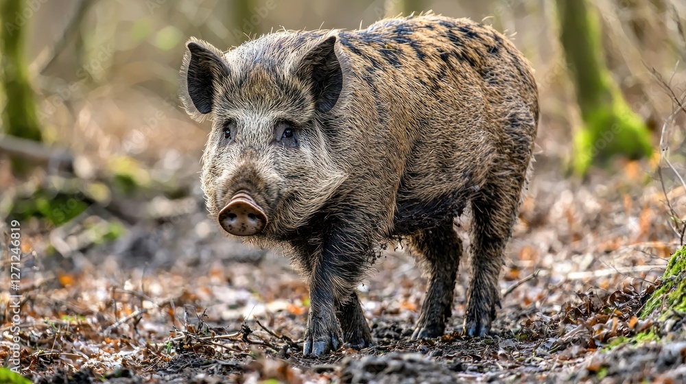 Wild Boar in the Forest: A Stunning Portrait of Nature Wild Boar in the Forest: A Stunning Portrait of Nature